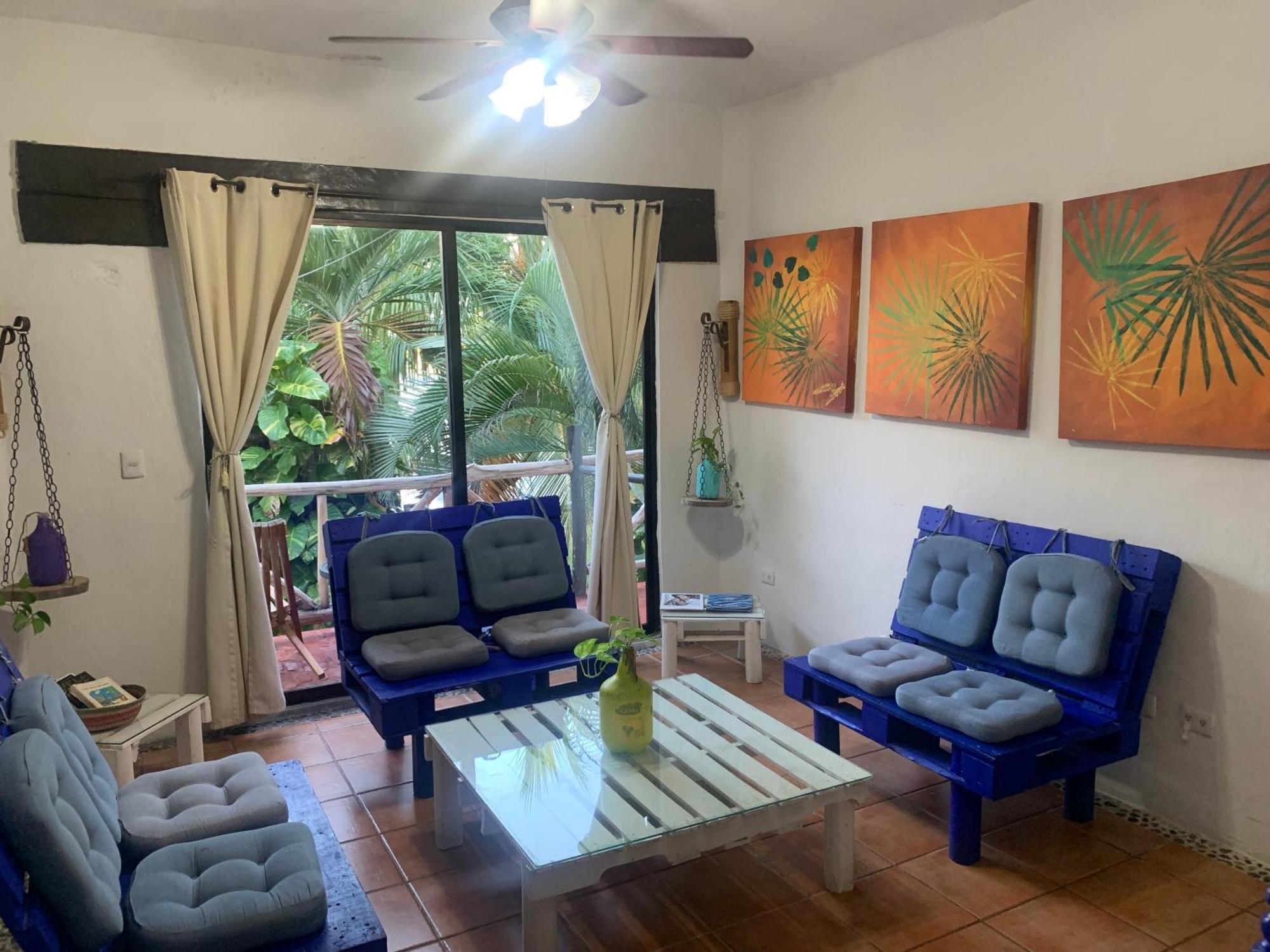 Casa Caribe カンクン エクステリア 写真 Living room with a view of the ocean